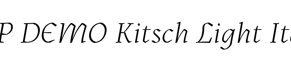 FSP DEMO Kitsch Light Italic