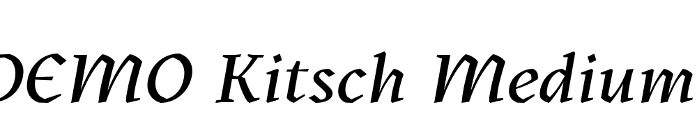 FSP DEMO Kitsch Medium Italic