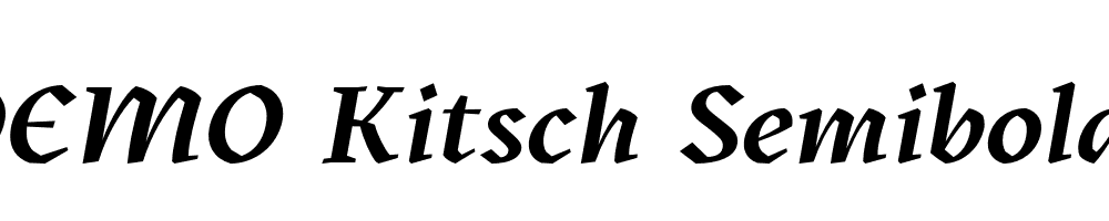 FSP DEMO Kitsch Semibold Italic