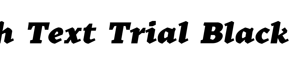 Kitsch Text Trial Black Italic