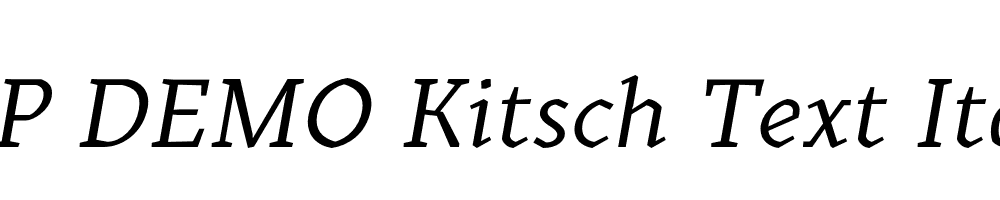 FSP DEMO Kitsch Text Italic