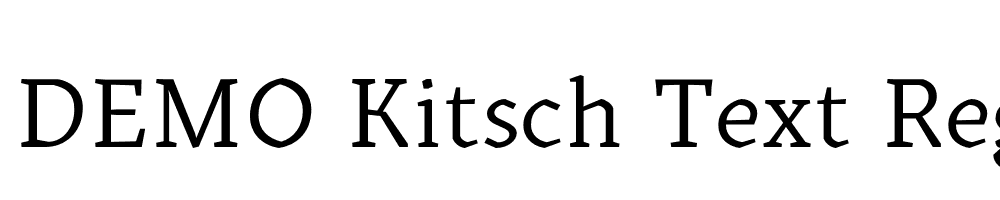 FSP DEMO Kitsch Text Regular