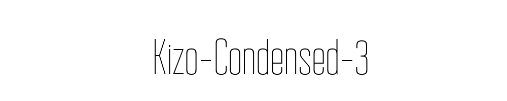 Kizo-Condensed-3