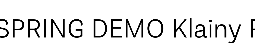  DEMO Klainy Regular