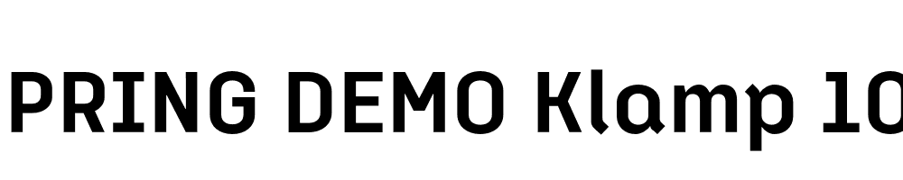  DEMO Klamp 105 Bold