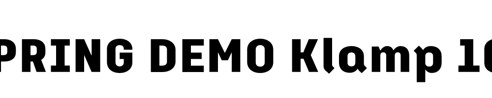  DEMO Klamp 105 Bold