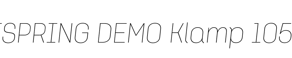  DEMO Klamp 105 Italic