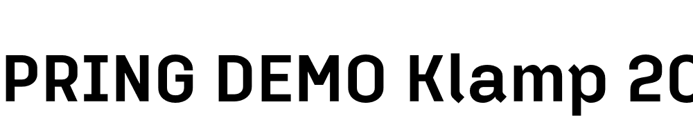  DEMO Klamp 205 Bold