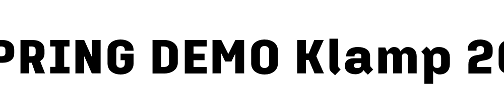  DEMO Klamp 205 Bold