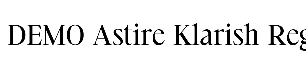 FSP DEMO Astire Klarish Regular