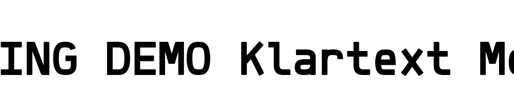  DEMO Klartext Mono Bold