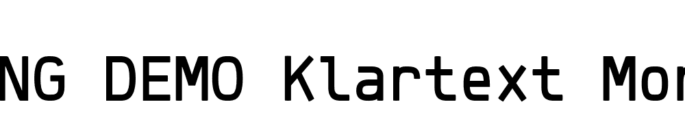  DEMO Klartext Mono Medium