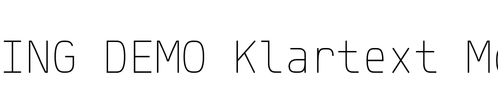  DEMO Klartext Mono Thin