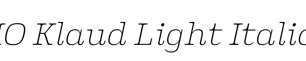 FSP DEMO Klaud Light Italic Regular