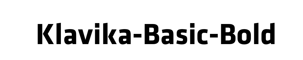 Klavika-Basic-Bold