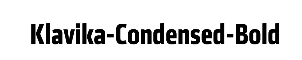 Klavika-Condensed-Bold