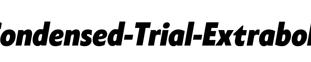 Klein-Condensed-Trial-Extrabold-Italic