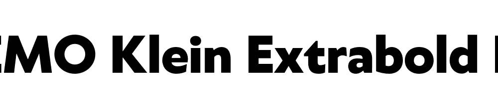 FSP DEMO Klein Extrabold Regular