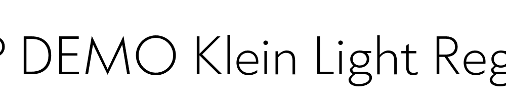 FSP DEMO Klein Light Regular