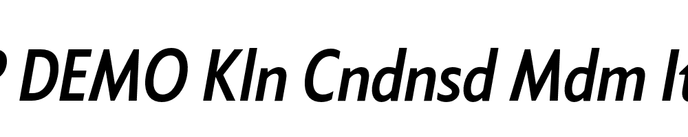 FSP DEMO Kln Cndnsd Mdm Italic