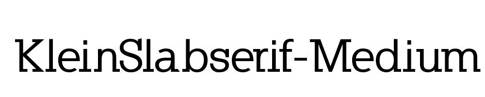 KleinSlabserif-Medium