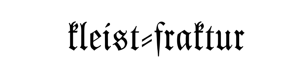 Kleist Fraktur