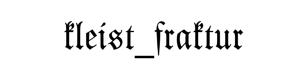 Kleist_fraktur