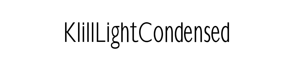 KlillLightCondensed