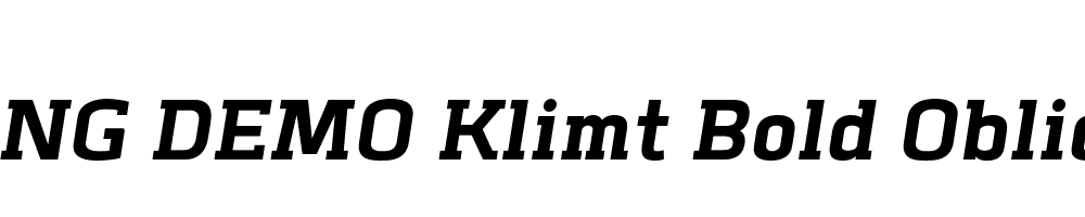  DEMO Klimt Bold Oblique Regular