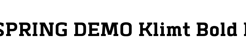  DEMO Klimt Bold Regular