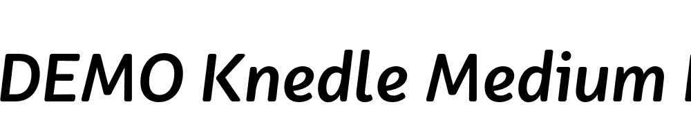 FSP DEMO Knedle Medium Italic