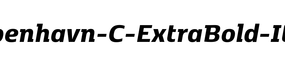 Kobenhavn-C-ExtraBold-Italic