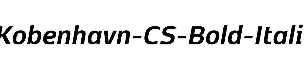 Kobenhavn-CS-Bold-Italic