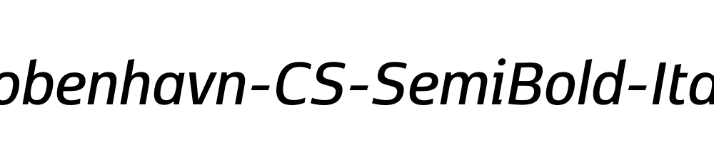 Kobenhavn-CS-SemiBold-Italic