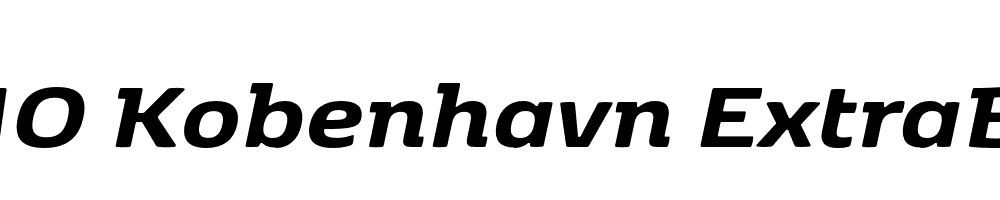 FSP DEMO Kobenhavn ExtraBold Italic