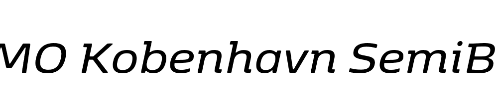 FSP DEMO Kobenhavn SemiBold Italic