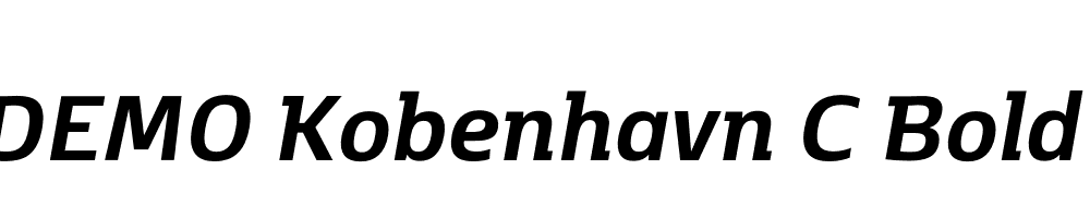 FSP DEMO Kobenhavn C Bold Italic