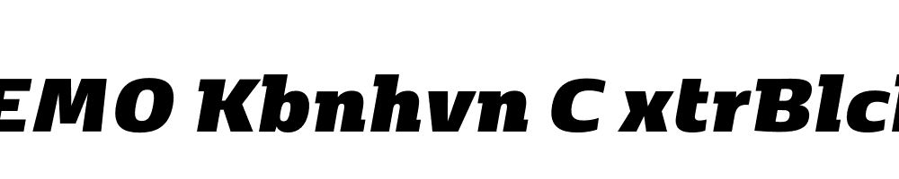 FSP DEMO Kbnhvn C xtrBlck Italic