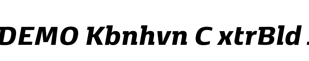 FSP DEMO Kbnhvn C xtrBld Italic