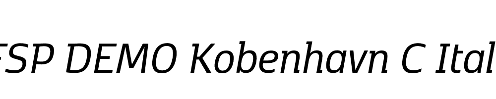 FSP DEMO Kobenhavn C Italic