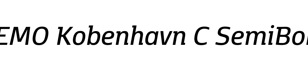 FSP DEMO Kobenhavn C SemiBold Italic