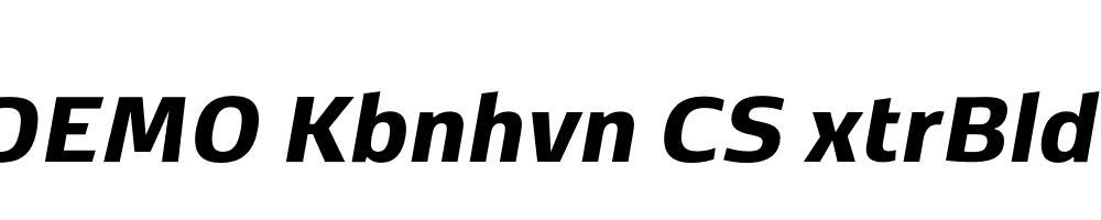 FSP DEMO Kbnhvn CS xtrBld Italic