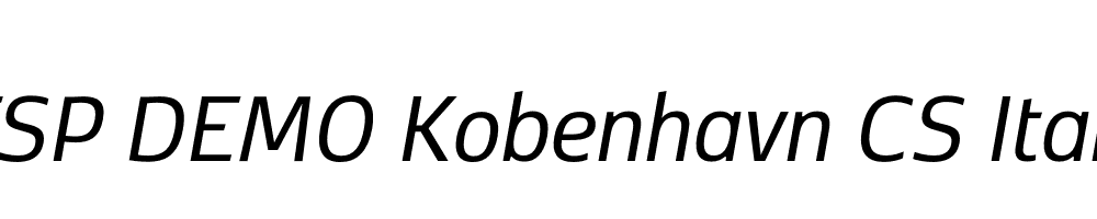 FSP DEMO Kobenhavn CS Italic