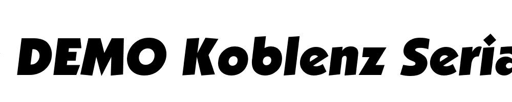  DEMO Koblenz Serial Heavy Italic