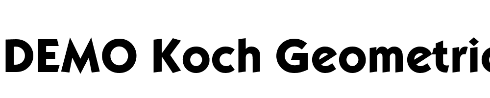  DEMO Koch Geometric Medium Bold