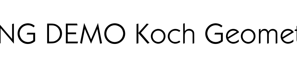  DEMO Koch Geometric Regular