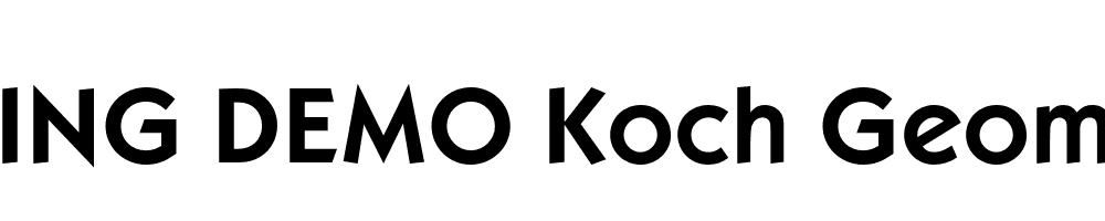  DEMO Koch Geometric Bold