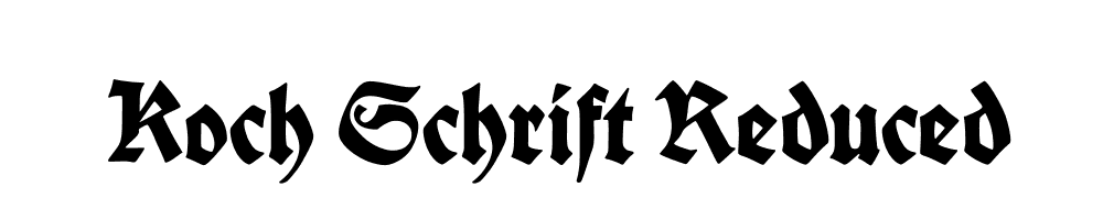 Koch-Schrift-Reduced