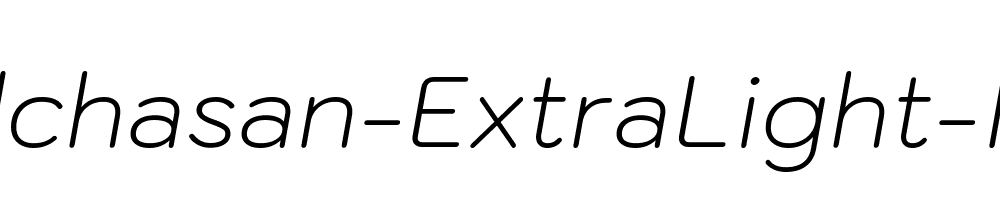 Kodchasan-ExtraLight-Italic