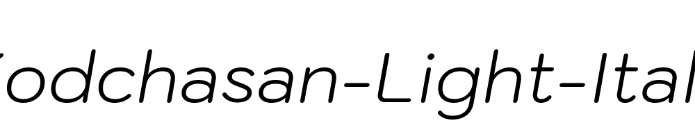 Kodchasan-Light-Italic